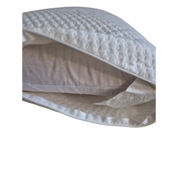 Natural Solid Core Latex Pillow Low Profile Latex Pillow Cotton Cover Oeko-Tex Q - Picture 11 of 12